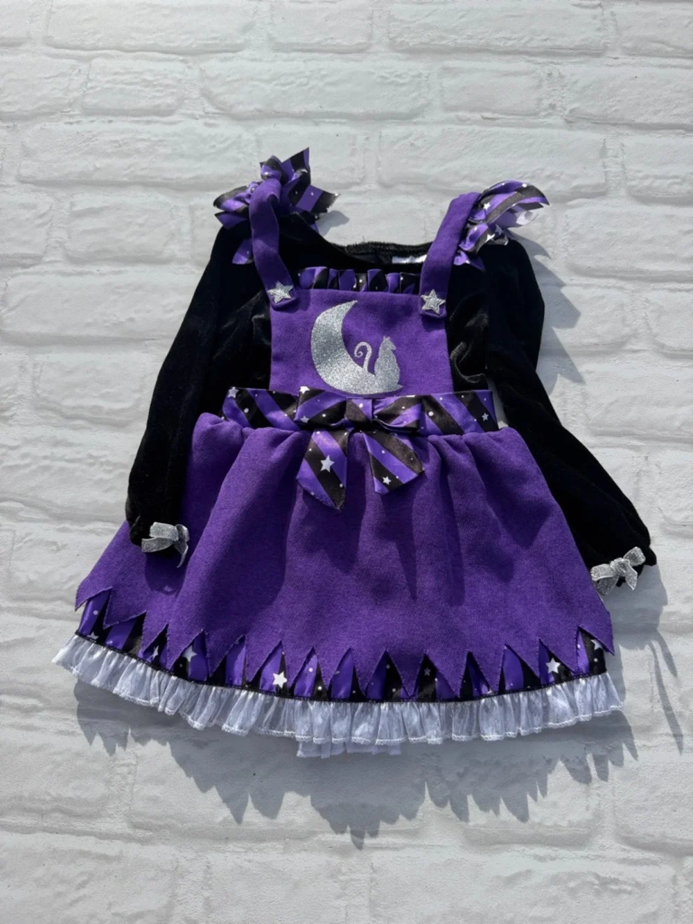 Spirit Purple and Black Moonlit Witch Pinafore Dress - Picture 2 of 7
